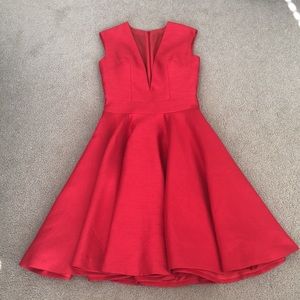 Custom red dress